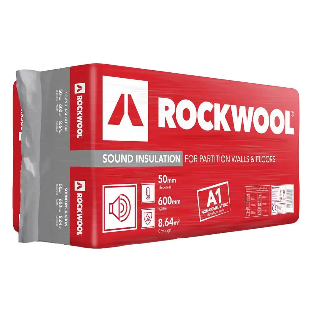 Rockwool 1200 x 600 x 50mm Sound Insulation 8.64m2