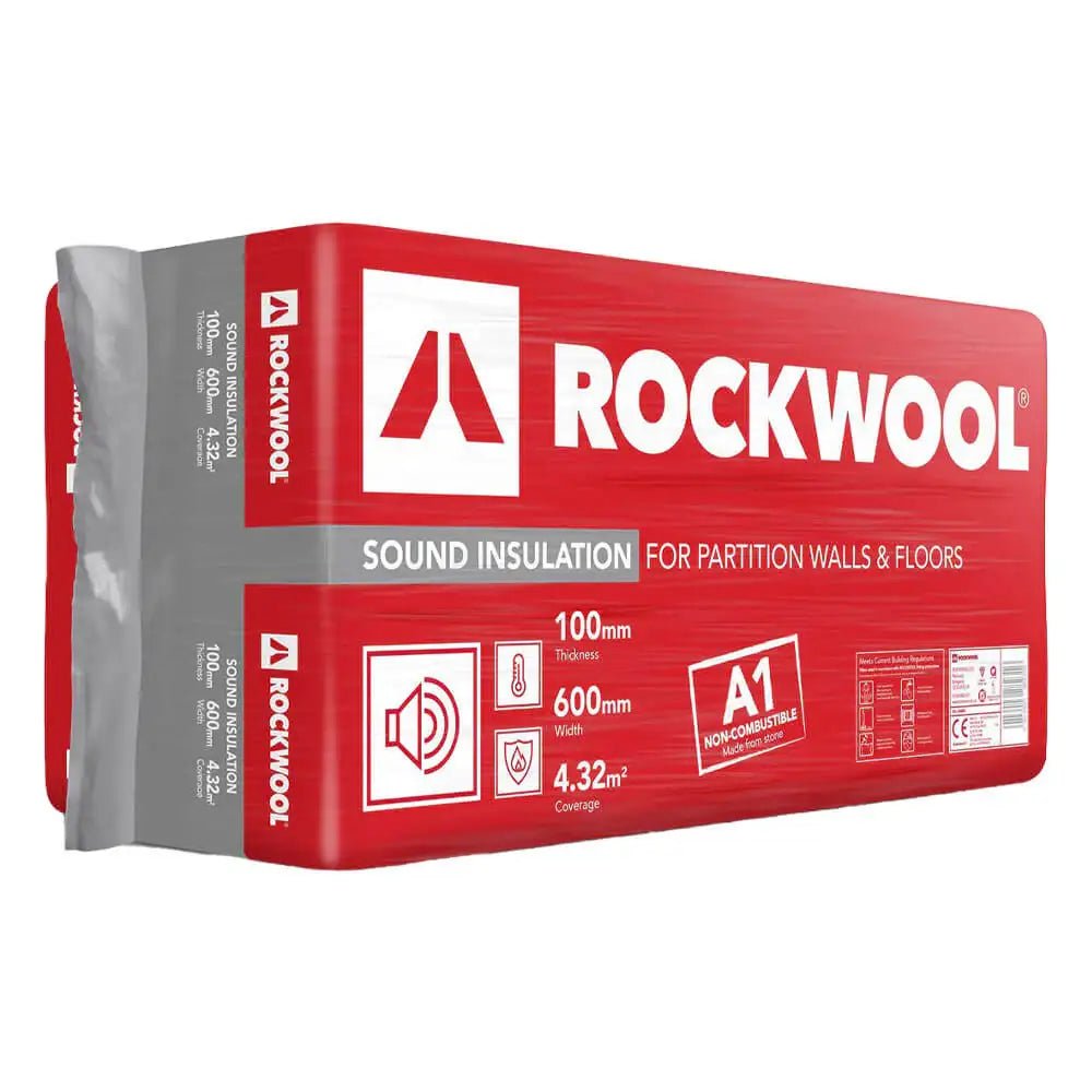 Rockwool 1200 x 600 x 100mm Sound Insulation 4.32m2